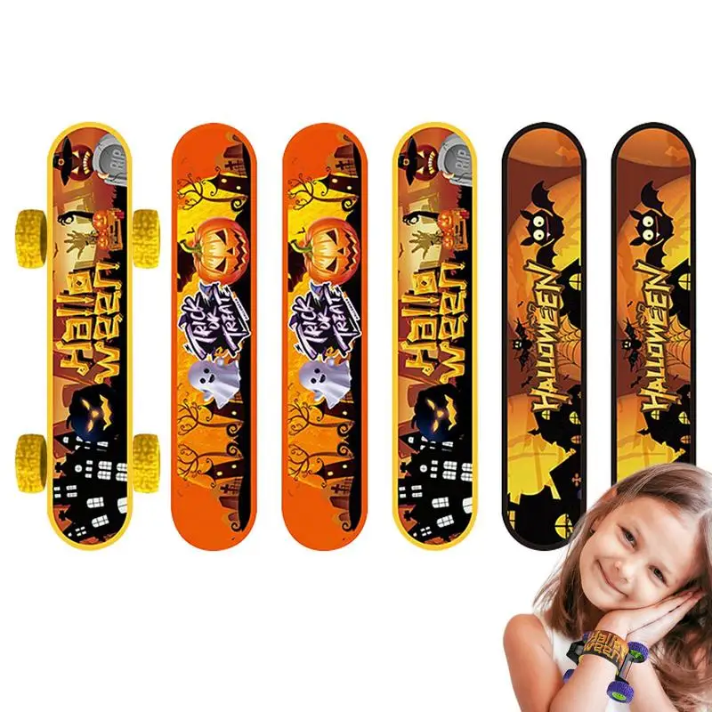 

Slap Bracelets For Kids Party Favors Bracelet Scooter Slap Wristbands Classroom Prizes 6Pcs Deformation Car Holiday Gifts For