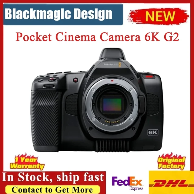  Blackmagic 6K Pro Pocket Design Cinema Camera for Canon EF   13-Stop Dynamic Range, Super35 HDR Sensor, Gen 5 Color Science, SmallRig  Full Cage, Waith Battery, and Charger Bundle Set : Electronics