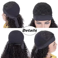 Perruques de bandeau bouclées cheveux humains pour les femmes perruques de bandeau bouclées crépues 250 densité aucune perruques avant de dentelle porter et aller perruque de cheveux humains 6