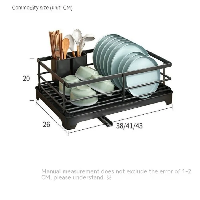 Dish Drainer Dish Drain Rack Tableware Storage Organizer Shelf  With Drainboard Dish Storage Racks  Towel Rack Kitchen Storage