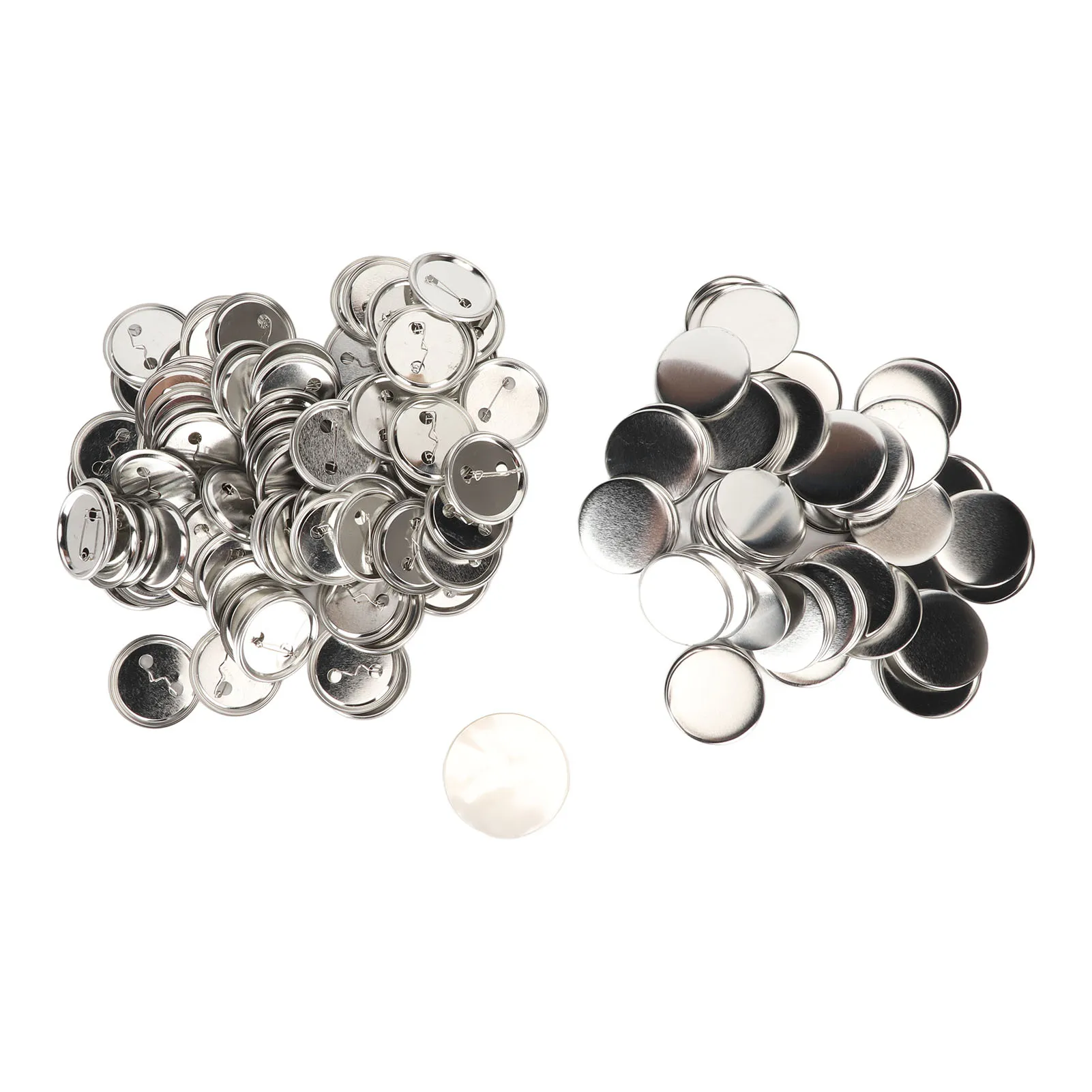100 Sets DIY Button Badge Material - Blanko Anstecker Für Kühlschrank Magnete