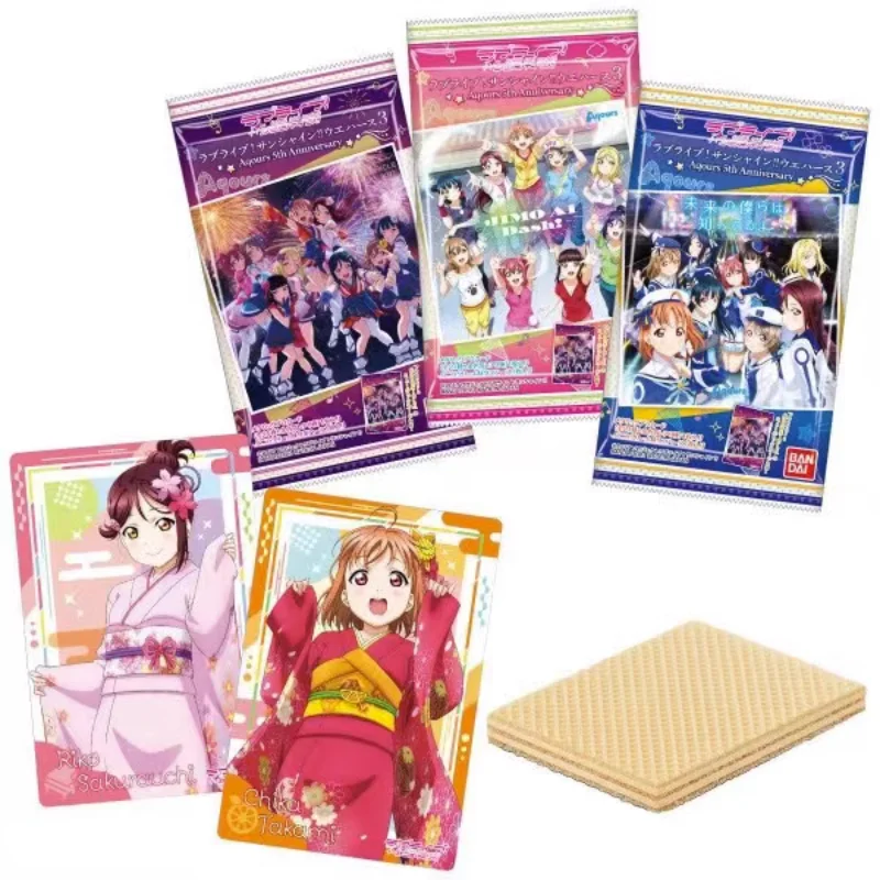 

Original Bandai Gashapon Anime Figure Cute Kawaii Lovelive Susaki Gakuen Idol Reunion Card Primary Dream Candy Toys Gift