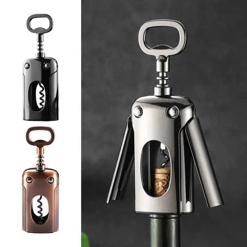 

Wine Bottle Opener Anti Slip Wine Corkscrew Portable Zinc Alloy Spiral Corkscrew Remover Opener Wine Utensils Kitchen Tools