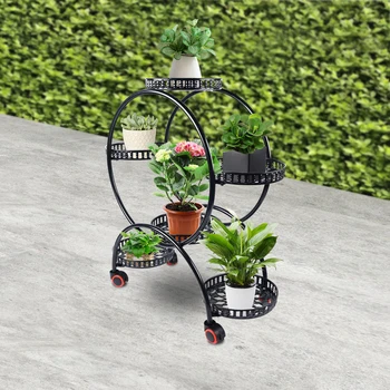 4 Tier Rolling Plant Stand 1