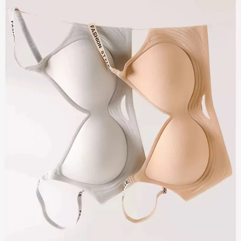 High-quality Traceless Beautiful Back Women's Underwear Without Steel Rings Comfortable Hollowing Gathering Sports Bra Women