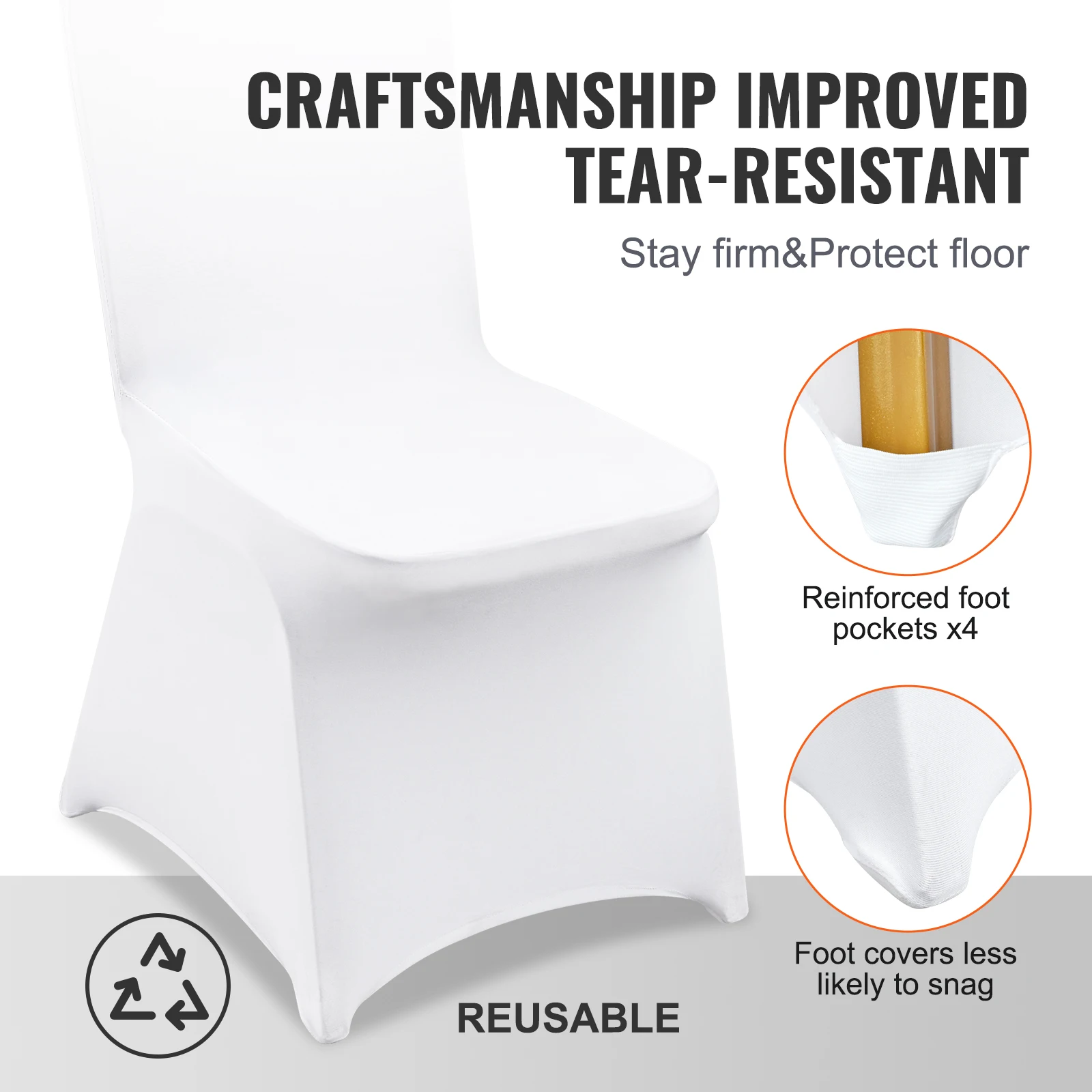 Chair Covers 12/30pcs Spandex Wedding Washable Protective Slipcovers Wedding Holiday Banquet Universal