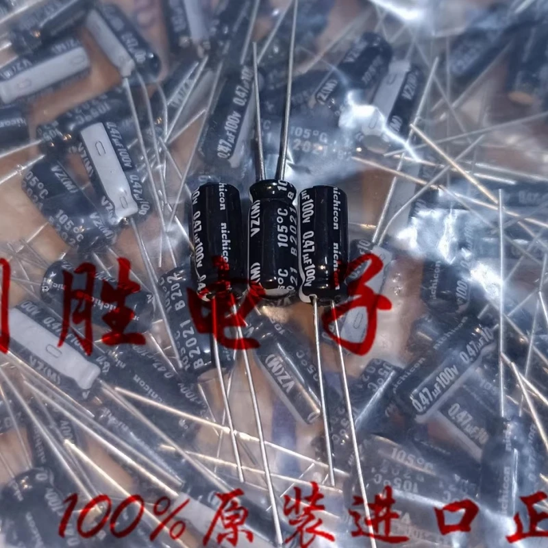 

20PCS original 0.47UF 100V Nichicon electrolytic capacitor 100V 0.47UF 5X11 VZ 105 degrees Y