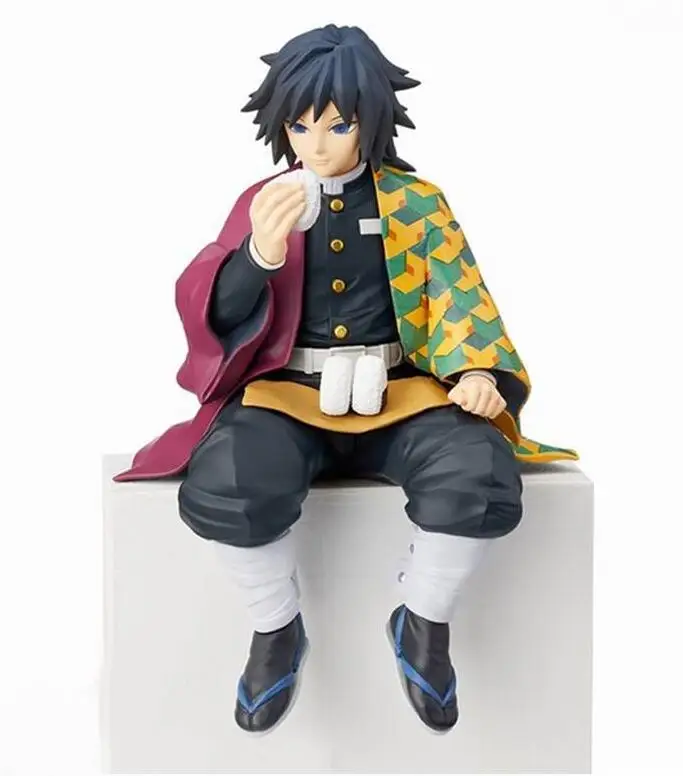 5.5'' Demon Slayer: Kimetsu no Yaiba Agatsuma Zenitsu Eat Rice Balls PVC  Figure