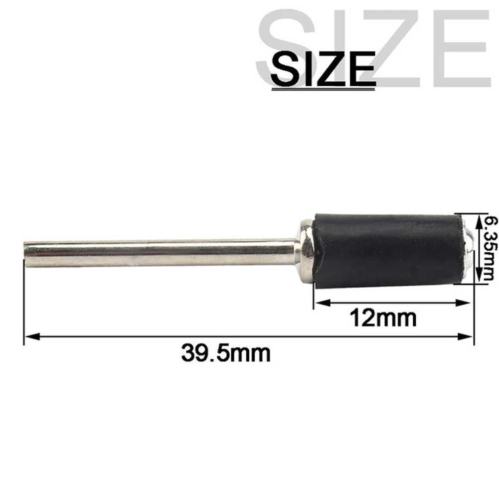 5pcs Rubber Mandrel 1/8inch Grinder Drum Sandpaper Circle Kit Mandrel Sanding Kit For Rotary Tool Circle Kit For Rotary Tool