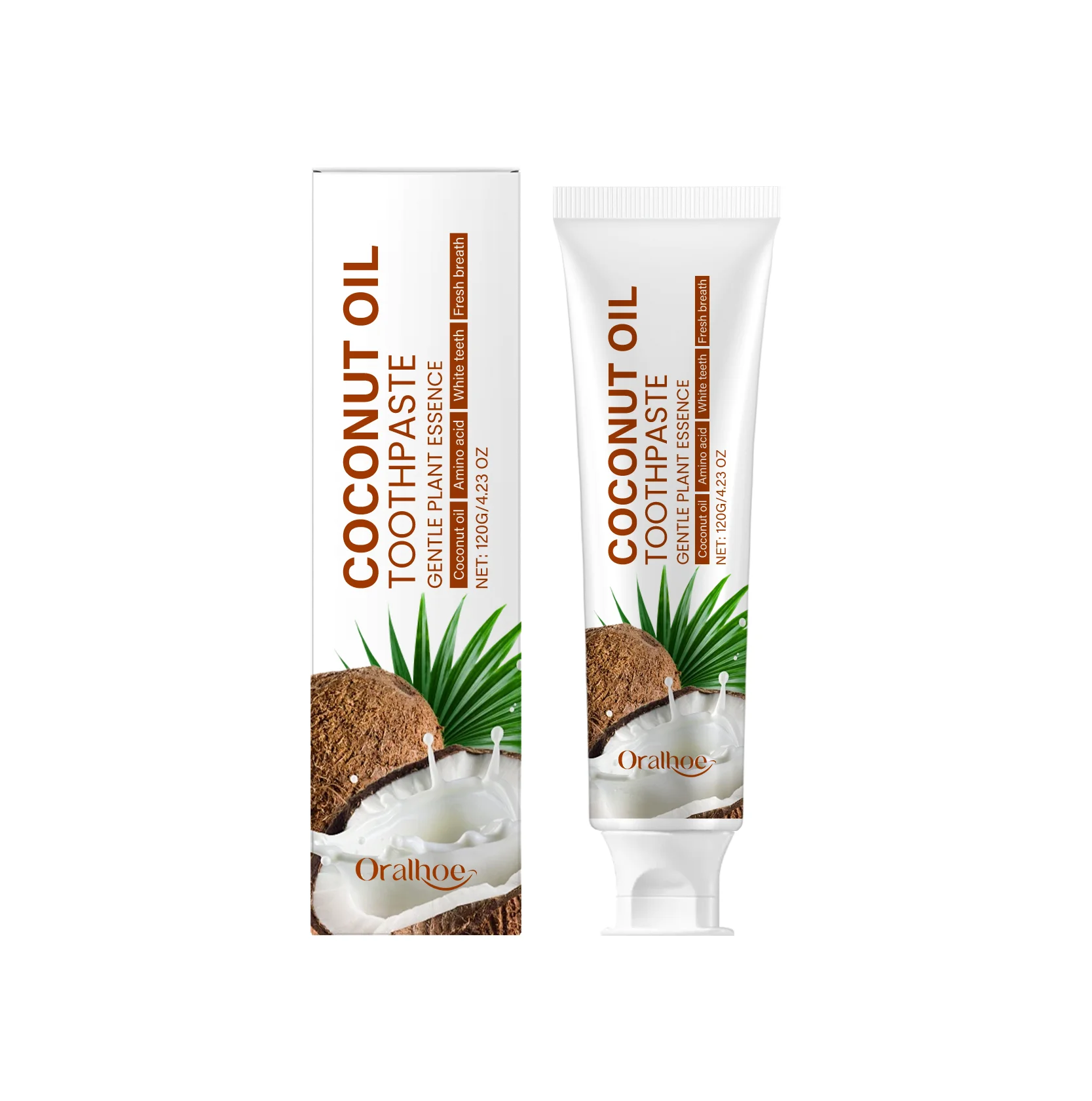 Coconut Oil Toothpaste: Freshens Breath, Nourishes Gums and Enamel, Family Oral Care Toothpaste