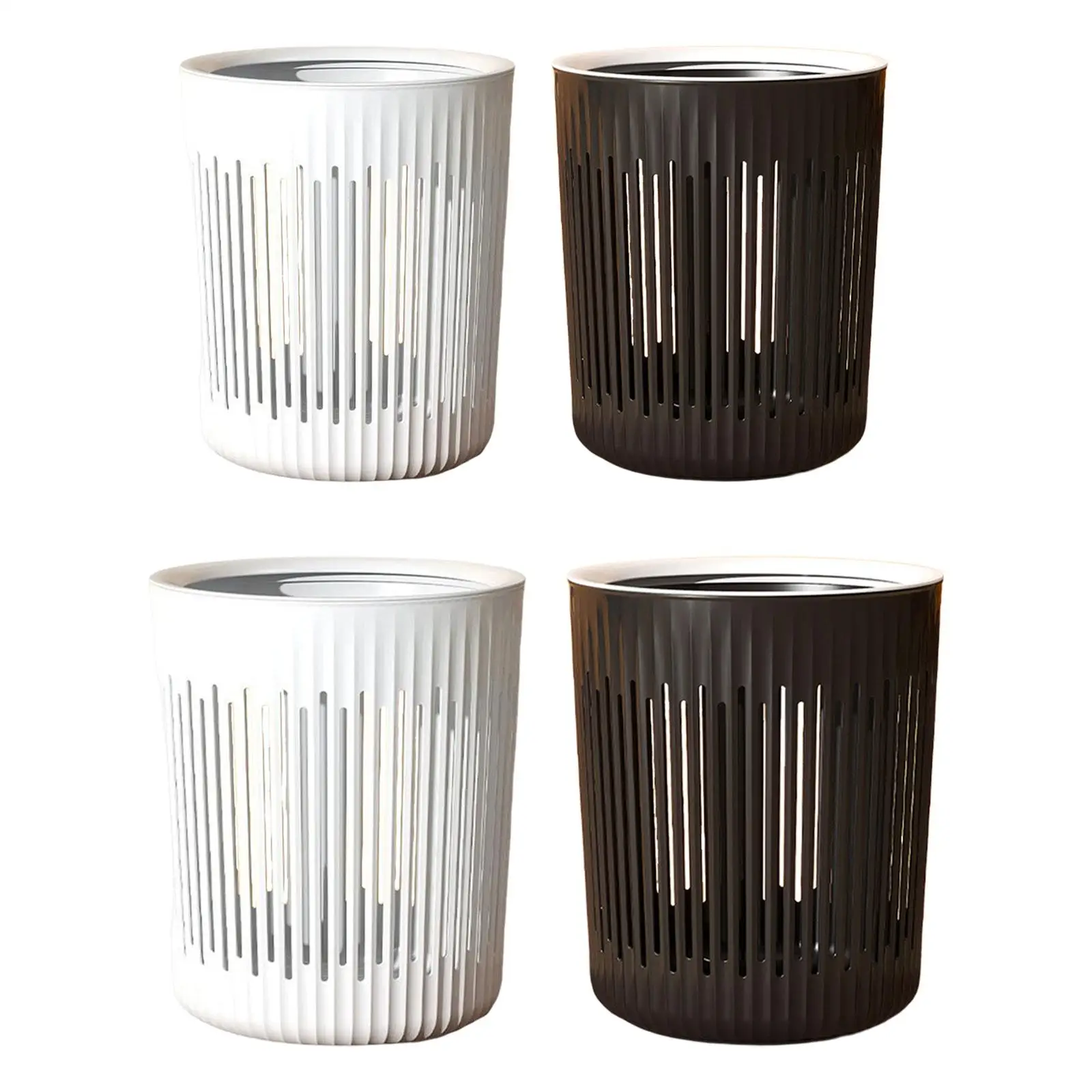 Trash Can Round Waste Basket Simple and Modern Design Durable for ...