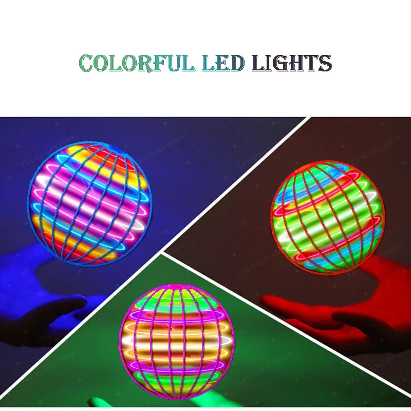 Flying Ball Toy Mini Drone Fly Orb Magic With LED Lights Children Toy