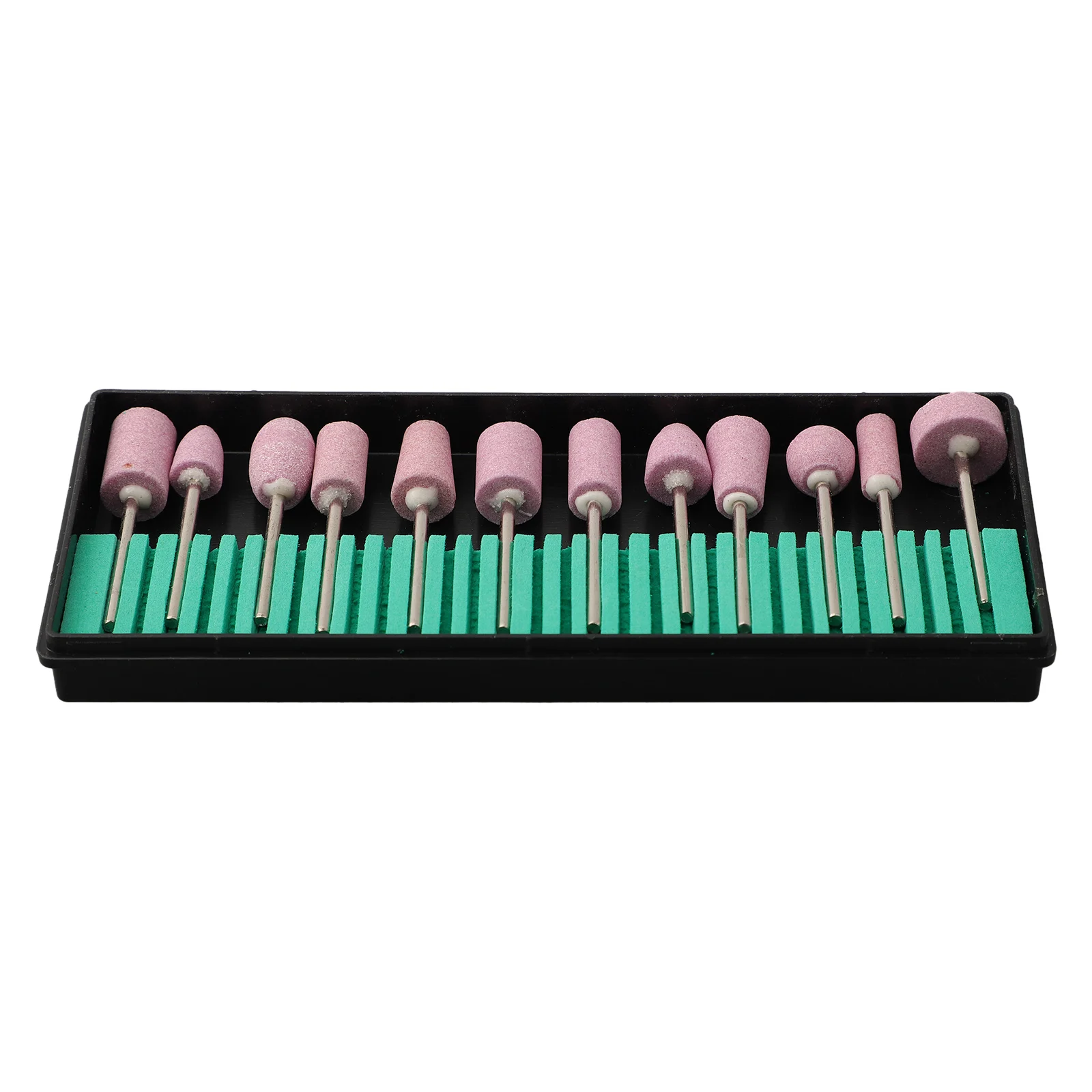 Durable Grinding Head Nail Art Drill Bits File For Rotary Tool Manicure Pedicure Polishing Head Quartz 12pcs/Set