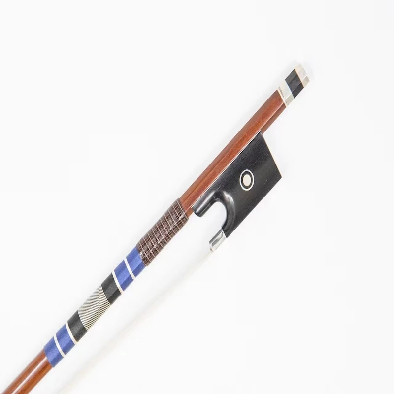 

4/4 Brazil Pernambuco Ebony Frog,Playing Grade Violin Bow Natural High-Grade Horse Hair Violin Bow