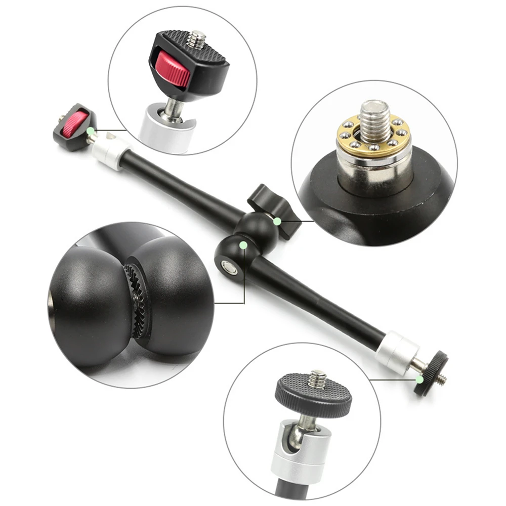 Support Bras Magique pour GoPro monté sur un casque, angle de prise de vue dynamique