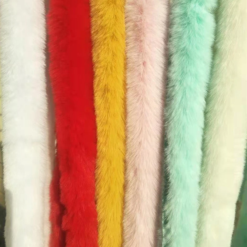 New Artificial Rabbit Fur Ribbon DIY Handmade Apparel Sewing Fluffy Trimming Fabric Home Decoration Costume Shoes Craft Ribbon