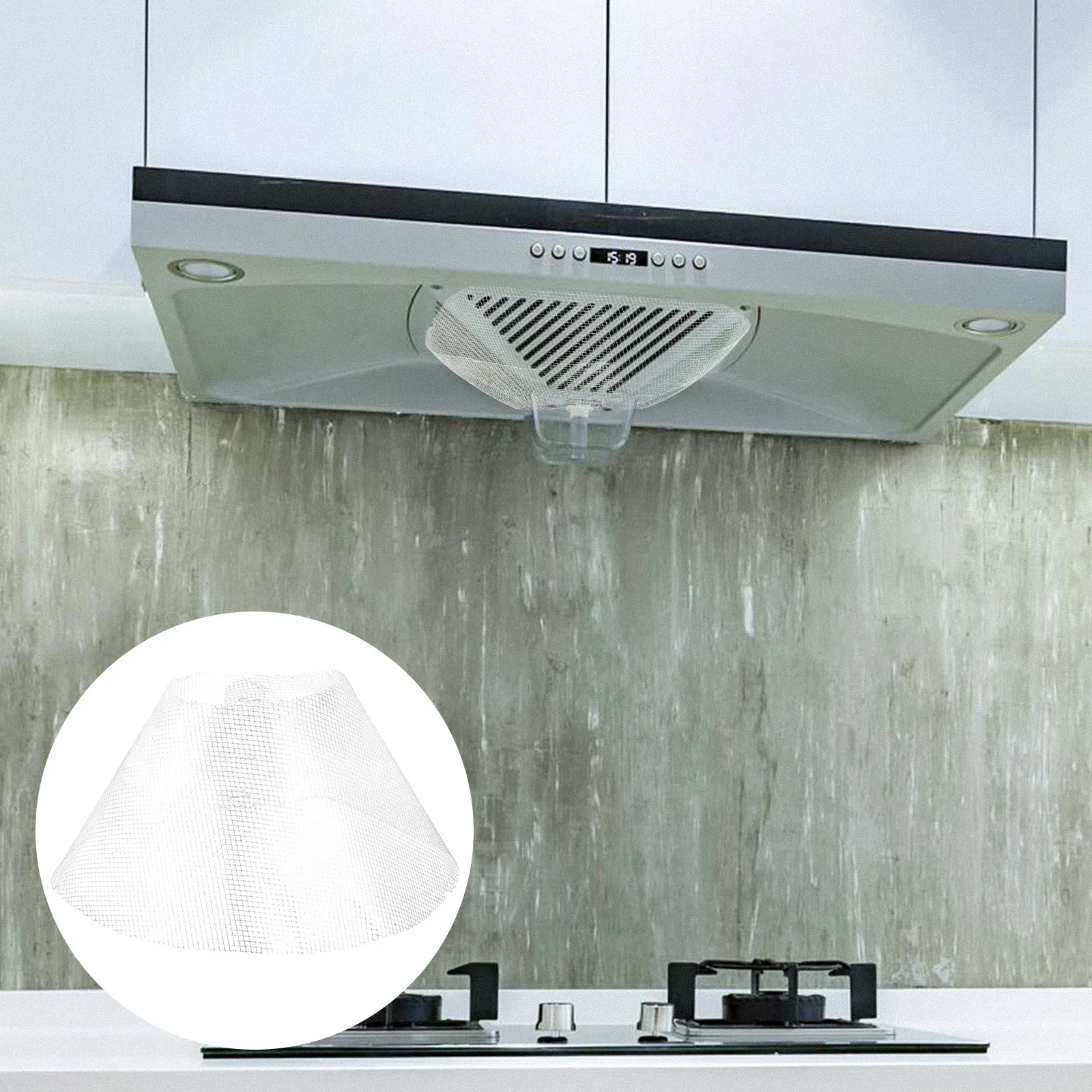 Kitchen Range Hood 10PCS Range Hood Filter Net Filters Air Vents For Ceiling Net Cooker Hood Kitchen Grease Vent Bowl Shaped Filters Air Vents