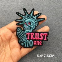 Shop Online for Flame Skull Patch: Explore Punk Embroidered Patches for Clothes, Backpacks, and Jackets - Image 6