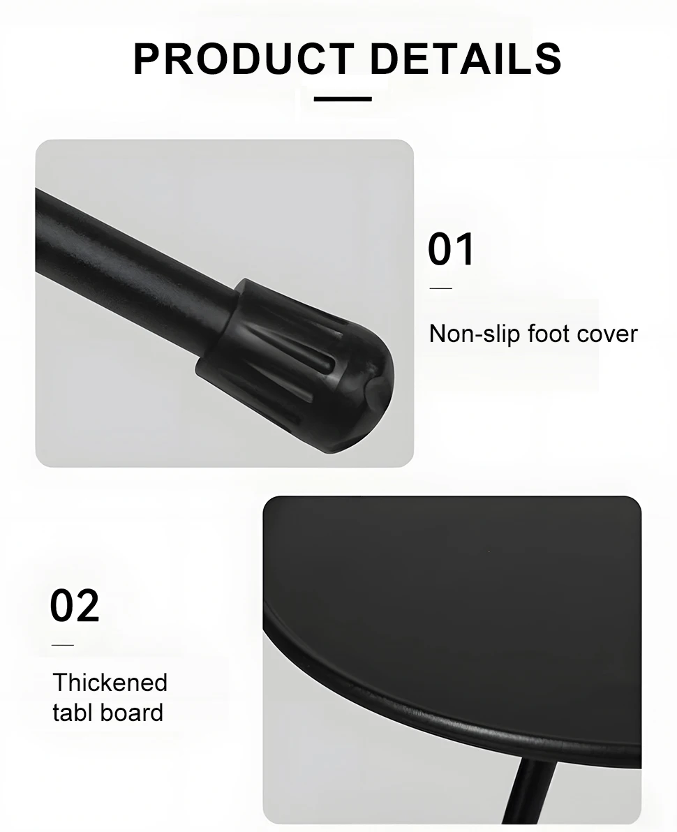 Description Picture 5 of itemWESTTUNE Folding Small Round Table Lightweight Portable Picnic Garden Table Aluminum Alloy Coffee Table, Tea Table, Dining Table