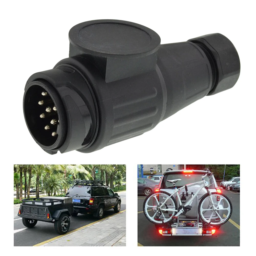 Adapter Stecker Für Anhängerkupplung 13 Polig Auf 7 Polig 13-poliger-Anh-ngerst-ecker-12V-Abschlepp-buchse-13-polige-Caravan