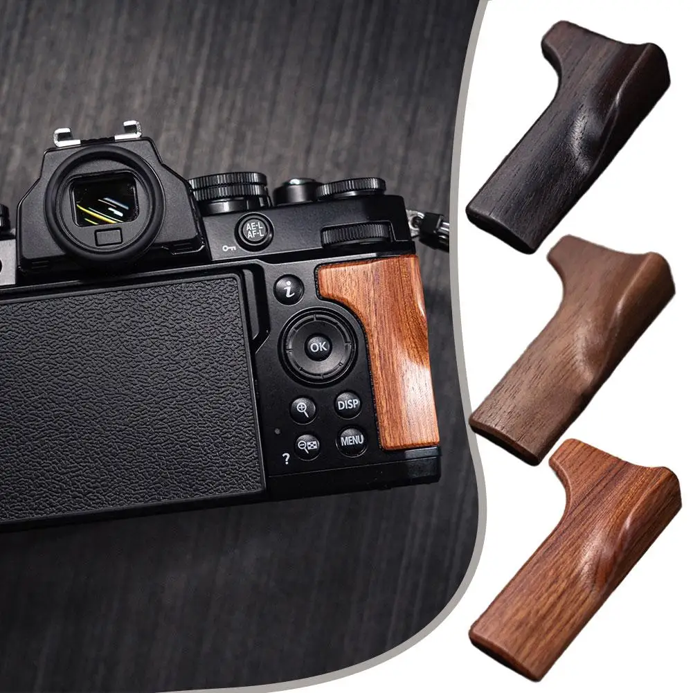 

Деревянная ручка для пальцев Nikon Zfc для увеличения чувствительности двусторонняя клейкая конструкция легкая ручка из цельного дерева Fi U8Z2