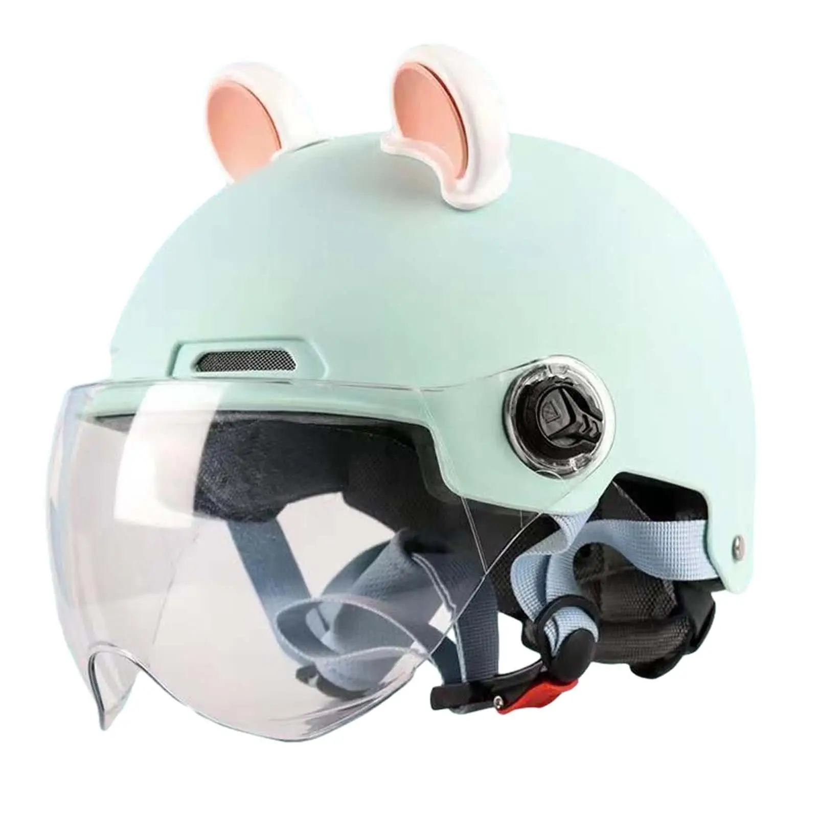 Open Face Moped Helmet Fashion Sun Visor Accessories Half Face Helmet for Street Moped Chopper Electric Motorcycles Adult