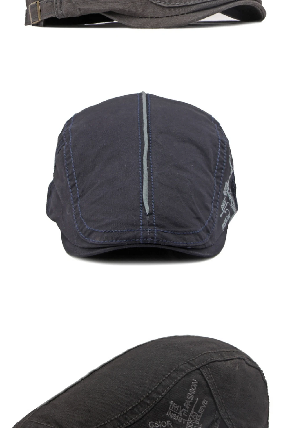 HT4634 Baskenmützen Frühling Sommer Herbst Herren Damen Mütze Künstler Maler Baskenmütze Verstellbare Ivy Flat Cap Baumwoll-Baskenmütze – Detail 6