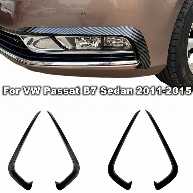 For VW Passat B7 Sedan Variant Fog Front Light Frames Cover Trim Racing  Sticker Grille 2011-2015 Gloss Black ABS Body Kit Tuning - AliExpress