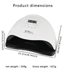 MAX UV 66 LEDs Nail Lamp for Manicure Gel Polish Drying Machine with Large LCD Touch 66LEDS Smart Nail Dryer 4
