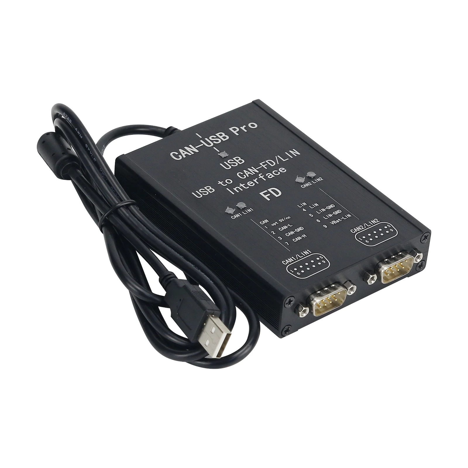 Фото Адаптер Hamgeek PCAN-USB Pro PCAN FD PRO, 8 Мбит/с, 12 Мбит/с, USB к CAN-адаптеру, 2 канала, CAN FD, совместим с смартфоном для пика №5