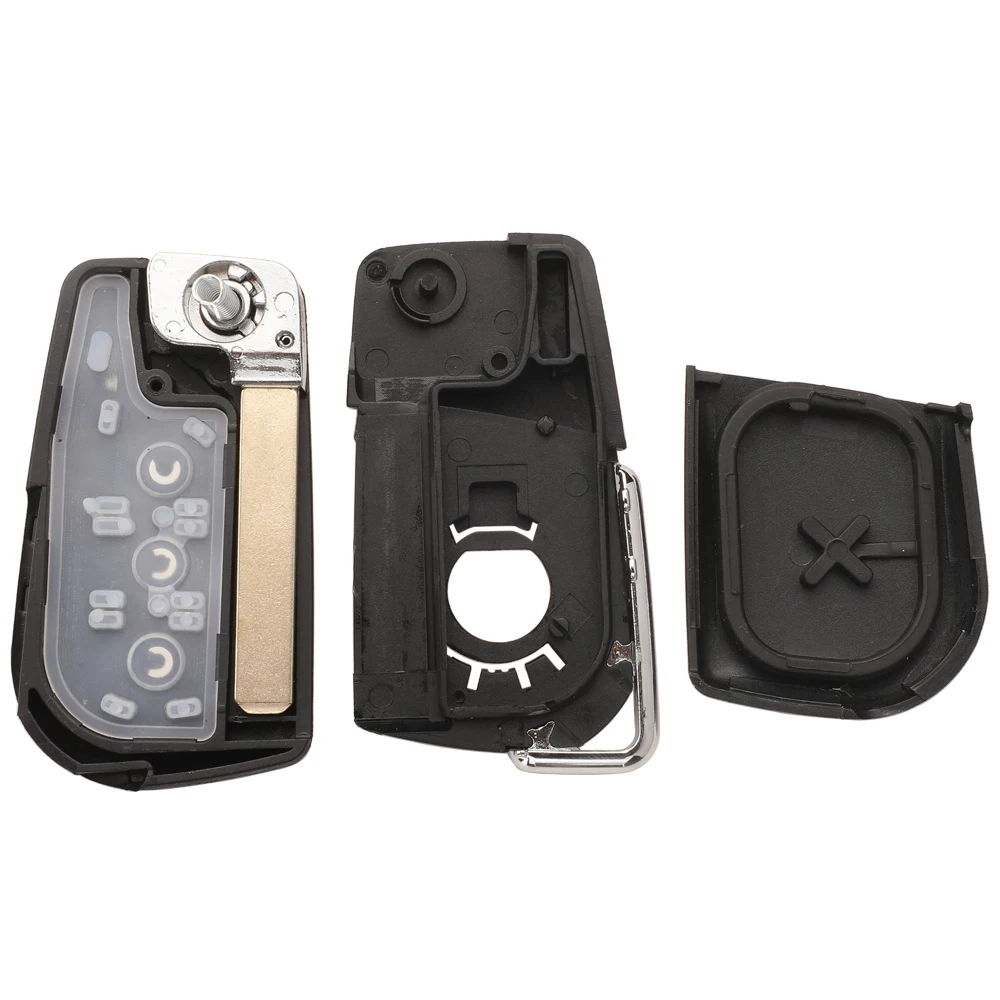 Jingyuqin Flip Folding Smart Car Key Shell Case with 2/3/4 Buttons