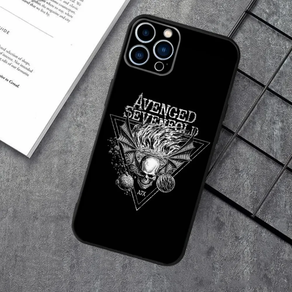 Avenged Sevenfold A7X Band Silicone Black Phone Case