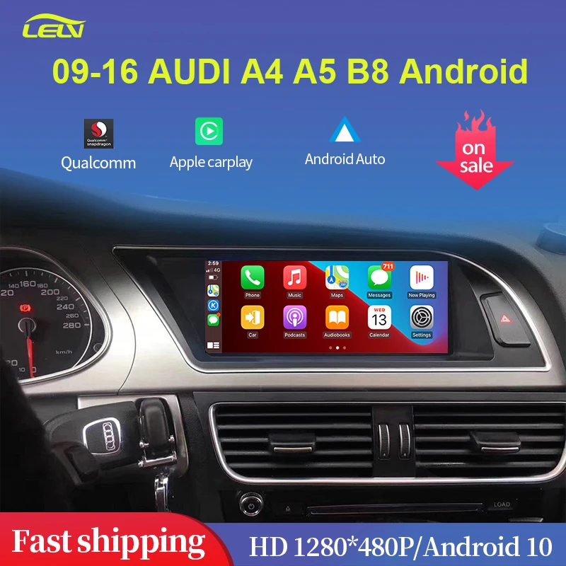 Factory Price 8.8inch HD Qualcomm 8 Core Android10 Apple Carplay For AUDI A4 A5 B8 Car Intellgent System Central Multimedia |
