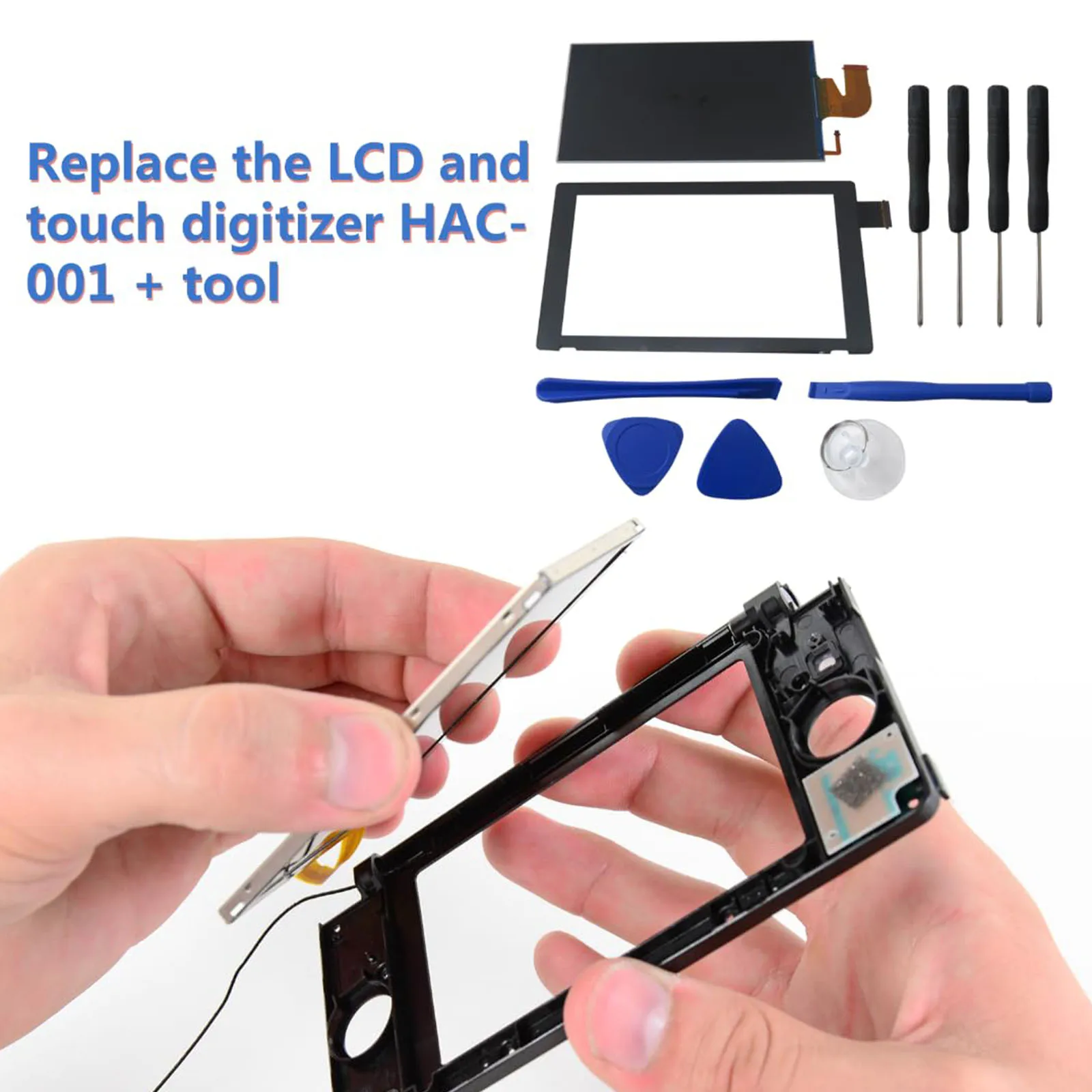 스위치용 교체 LCD 디스플레이 화면 HAC-001/HAC-001(-01) 스위치용 LCD 화면 디지타이저 어셈블리 교체