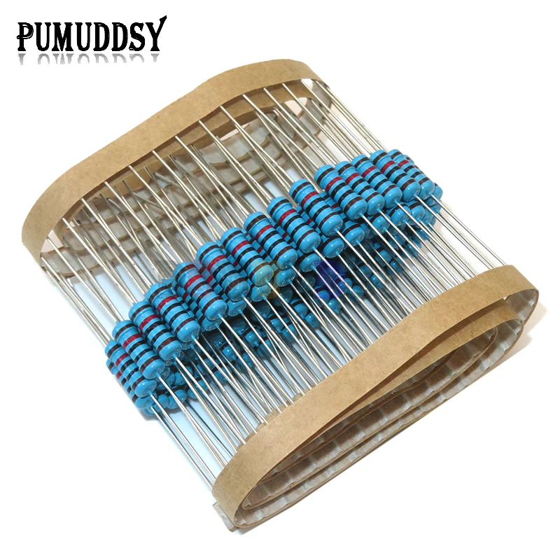 Metal Film Resistor Metal Film Resistors 40PCS 1W Metal film resistor 1% 1R ~ 1M ohm resistance