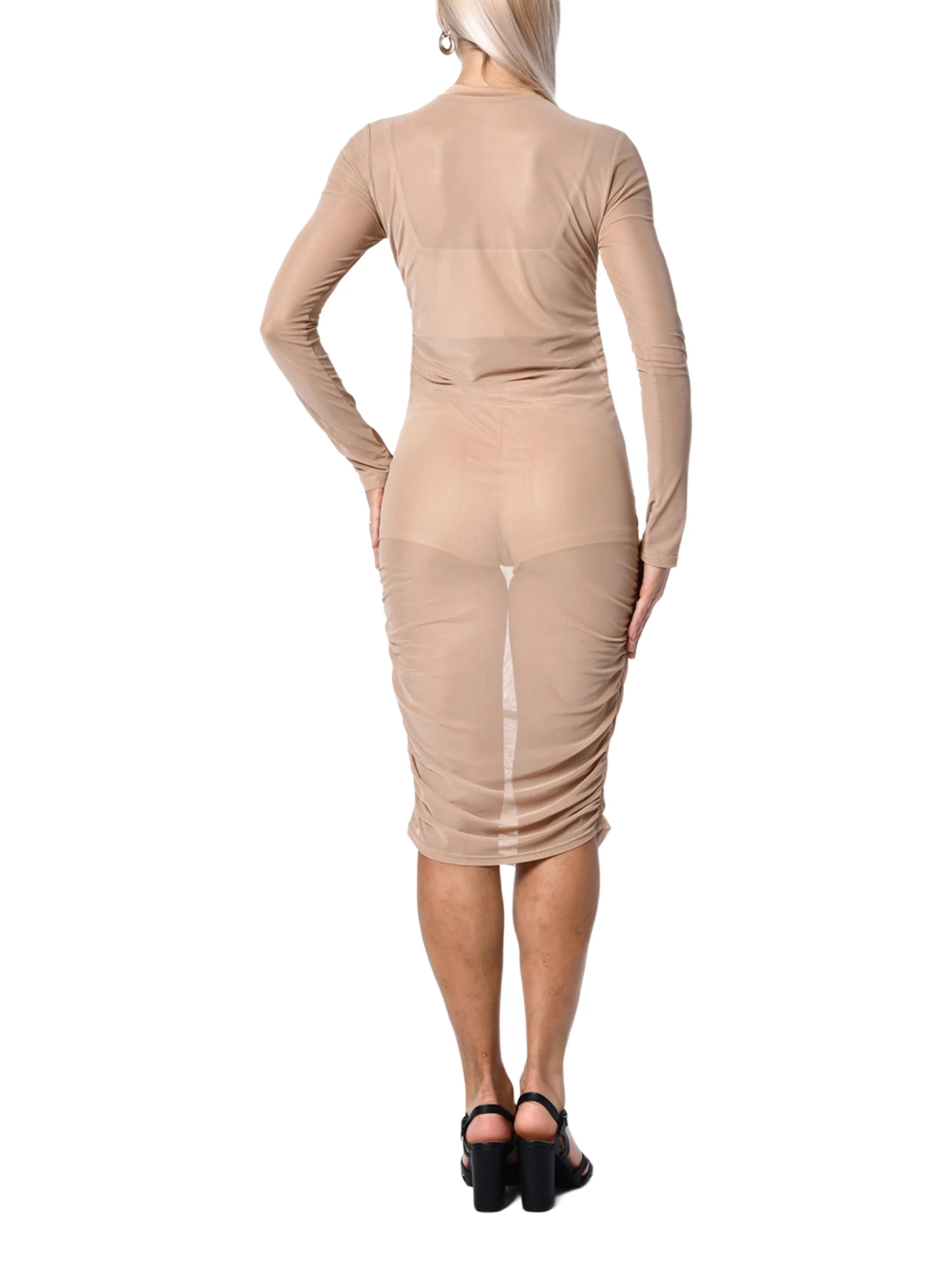 Elegant Women s 3-Piece Suit Ensemble with Sheer Long Sleeve Dress Vest and Shorts in Various Sizes for Summer Fashion