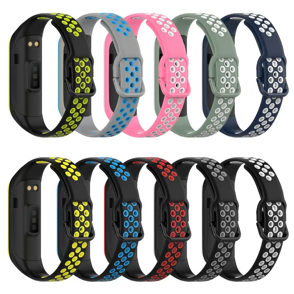 

Soft Sport Wristband Watchband Strap Silicone Bracelet Replacement For Samsung Galaxy Fit 2 SM-R220