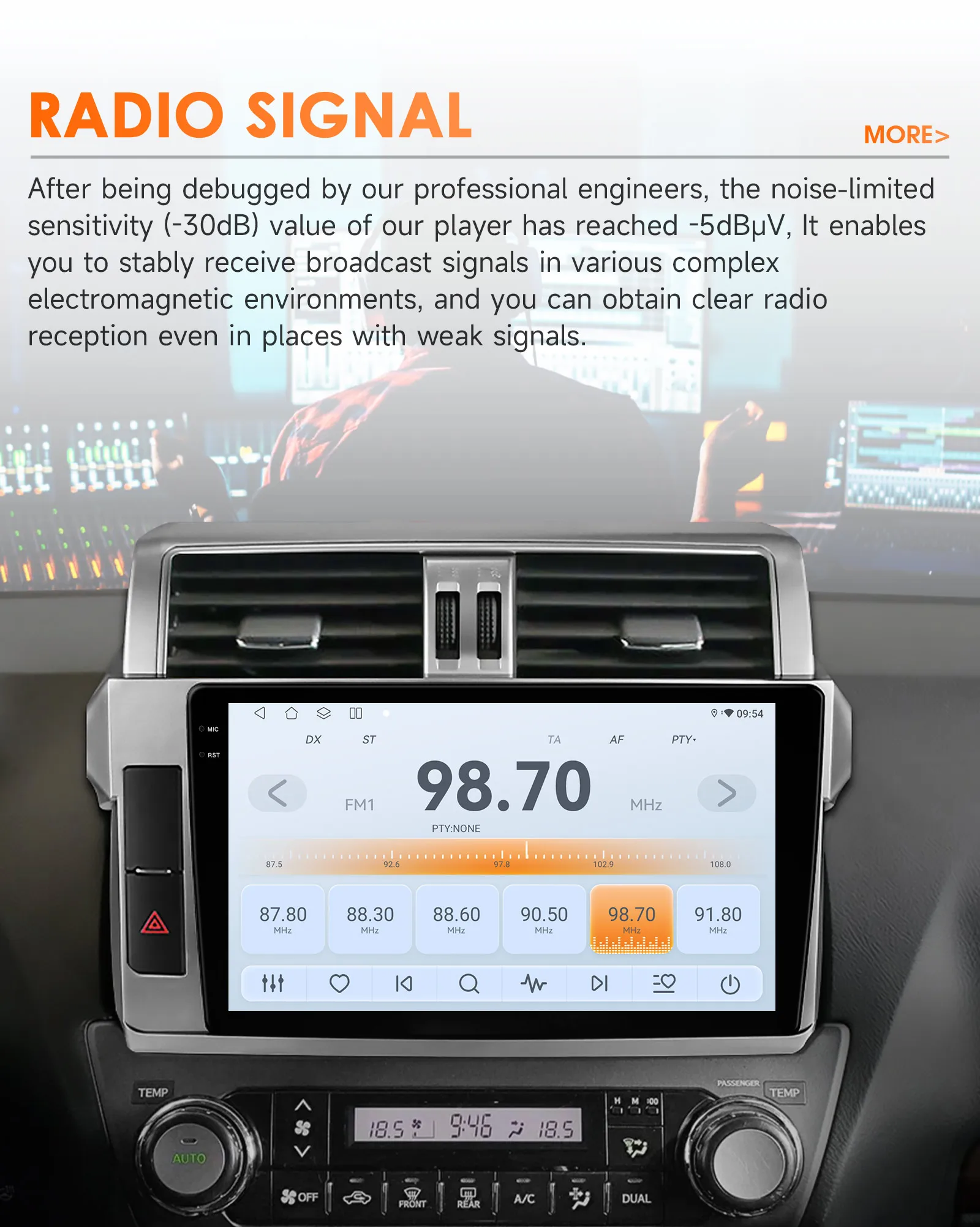 Hizpo AI Voice Car Radio Android Auto Multimedia For Toyota Land Cruiser Prado 150 2013-2017 4G Carplay Autoradio No 2din DVD