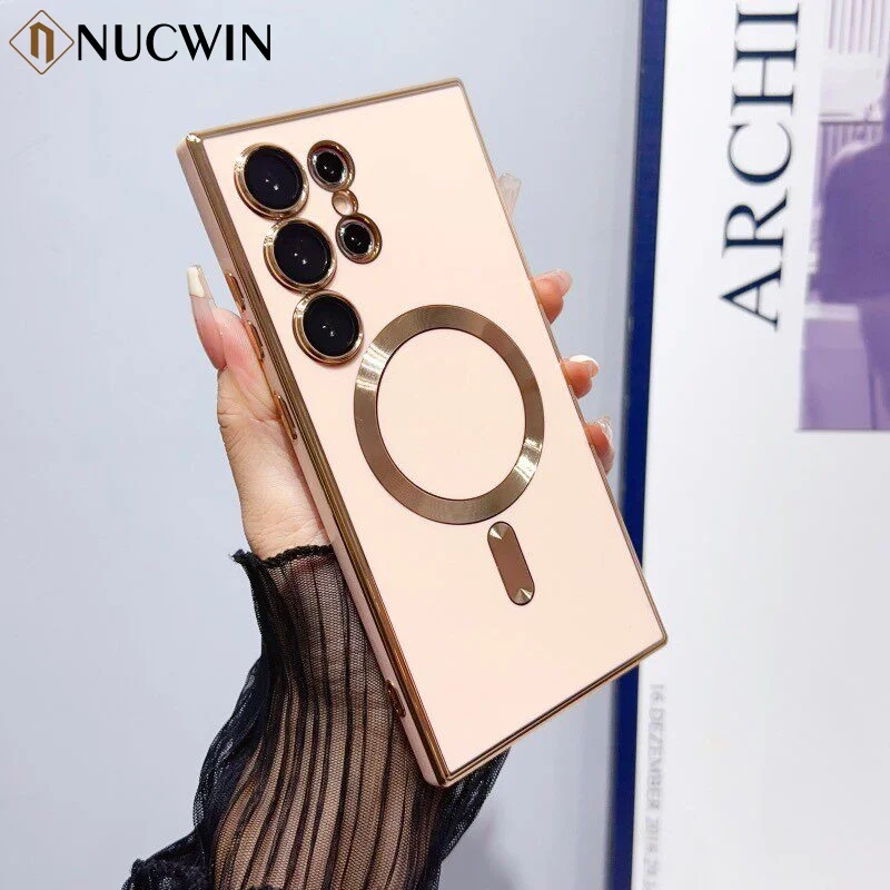 6D Plating Soft Case with Magnetic Wireless Charging Compatibility