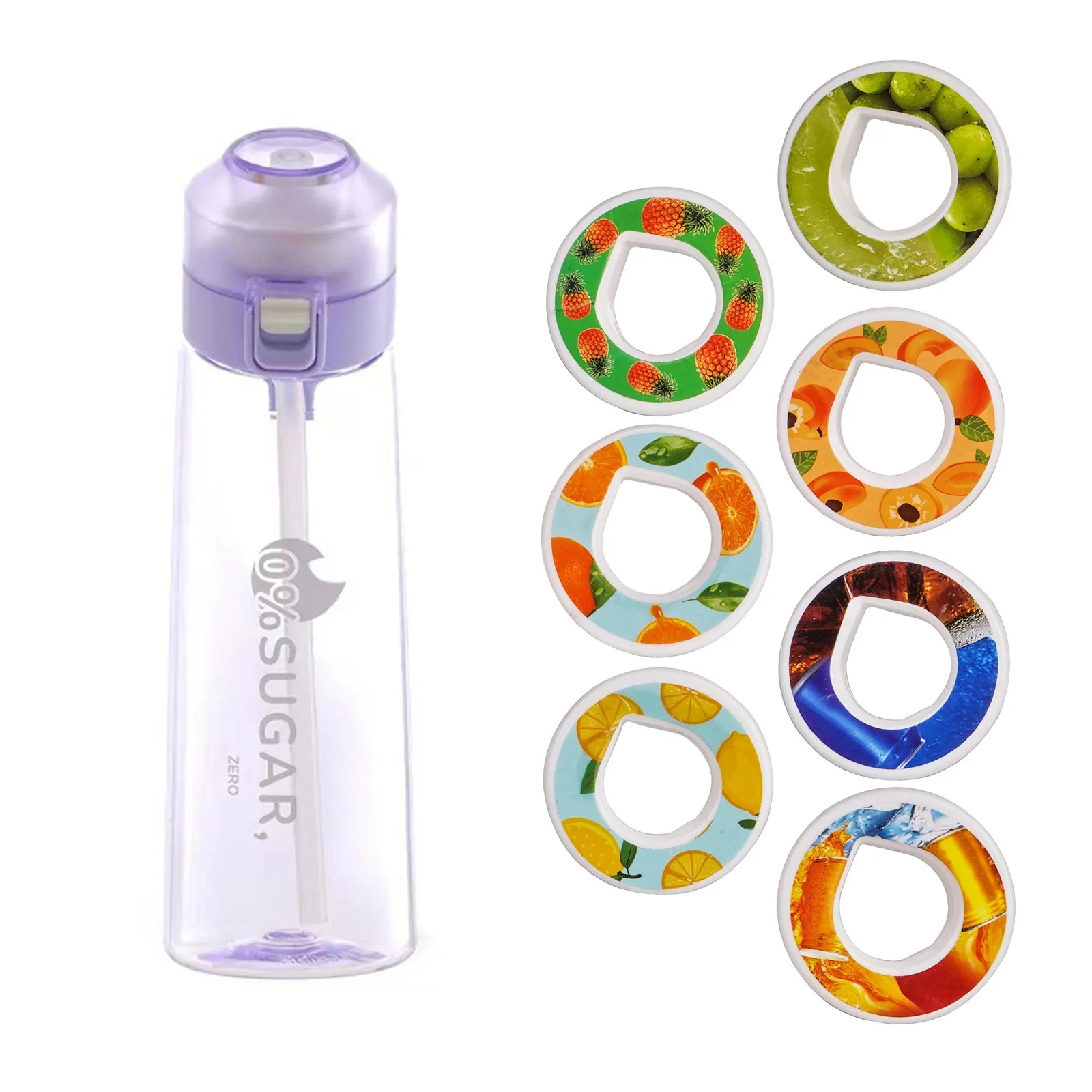 Air Up Water Bottle With Flavor Pods,650ml Flavouring Water Bottle With 1  Flavor Pods Included, Flip Lid, Carry Strap, Leakproof - Water Bottles -  AliExpress