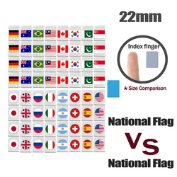 Seaside Escape Mahjong Puzzle Game Toy for Kids - Relaxing Block Game with Flag Pattern (22mm Flag)