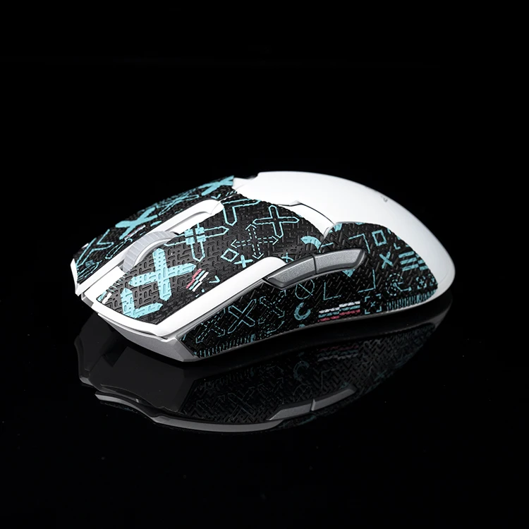 BTL Mouse Grip Tape Skate Handmade Sticker Non Slip Lizard Skin Suck Sweat for Razer Viper Ultimate Wireless Without Mouse