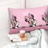 Custom Minnie Mouse Anime Cartoon Velvet Cute Throw Pillow Cases Rectangle 5