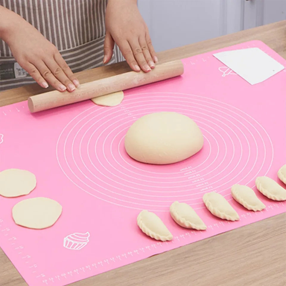 Large Size Rolling Dough Mat Silicone Baking Mat Sheet Cupcake