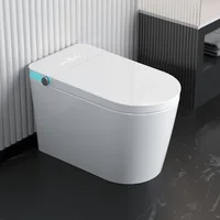 Smart Toilet with Voice Control, AUTO Open&Close, Wider Heated Bidet Toilet Seat with Soft-close, Warm Water and Air Drying 1