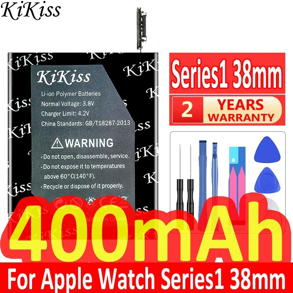 Kikiss Series1 S 1 38Mm 400Mah Batteria Per Apple Watch Serie Iwatch 1 S1 38Mm Batteria + Numero Di Tracciamento