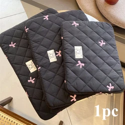 Bowknot Laptop Sleeve Case - Elegant and Stylish Protection for 26x35cm (Black)
