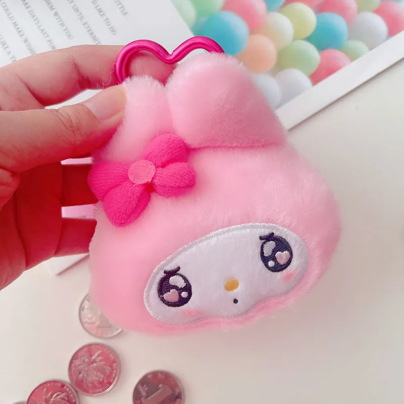 Cartoon Anime Sanrios My Melody Kuromi Cinnamoroll Plush Coin Purse Key Case Soft Stuffed Plush Toy Cute Keychain Bag Pendant 4 Cartoon Anime Sanrios My Melody Kuromi Cinnamoroll Plush Coin Purse Key Case Soft Stuffed Plush Toy Cute Keychain Bag Pendant 4