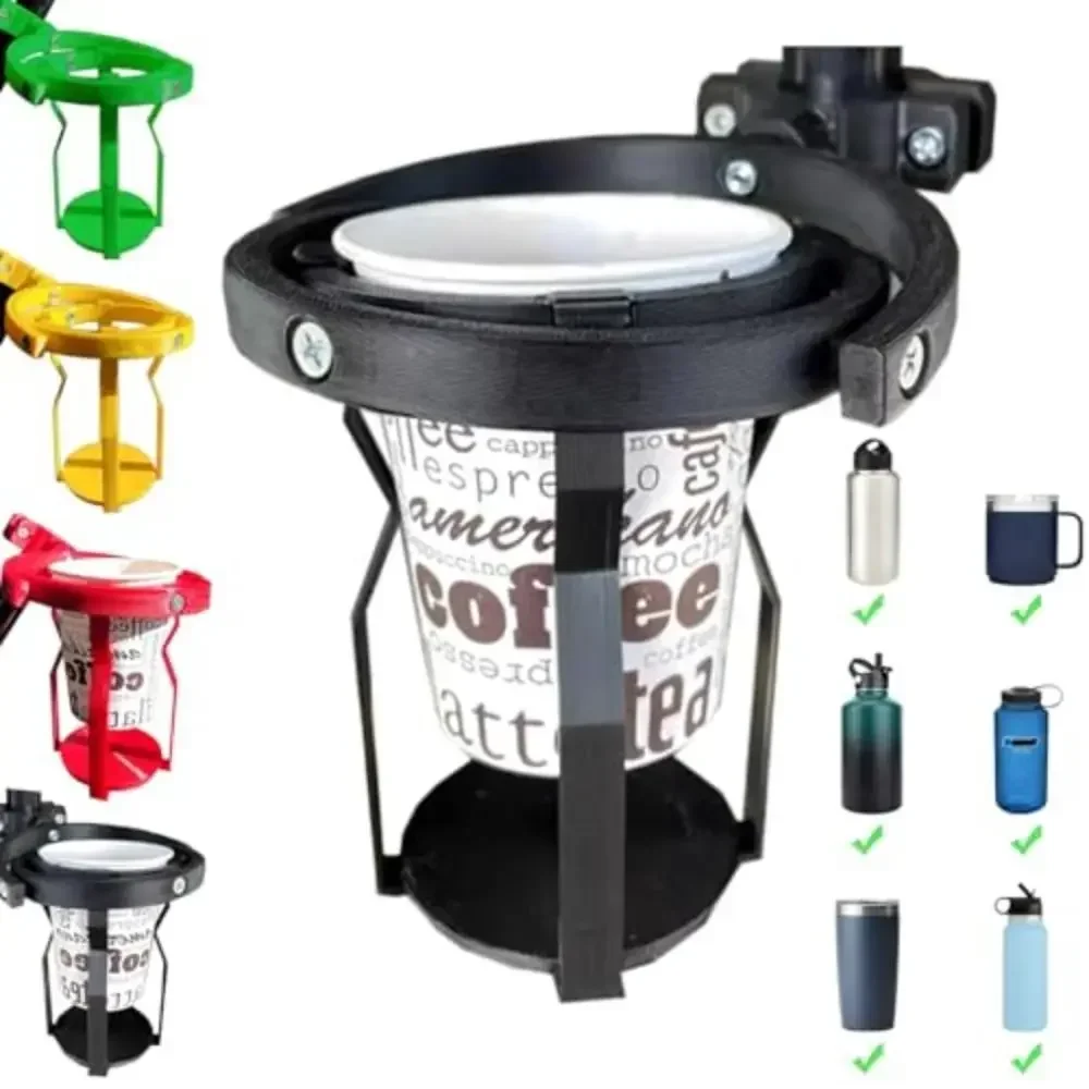 Gyroscopic Cup Holder Self Leveling Adjustable Clip 3D Motorcycle Drink Holder Multifunctional Cup Clamp 1-4PCS