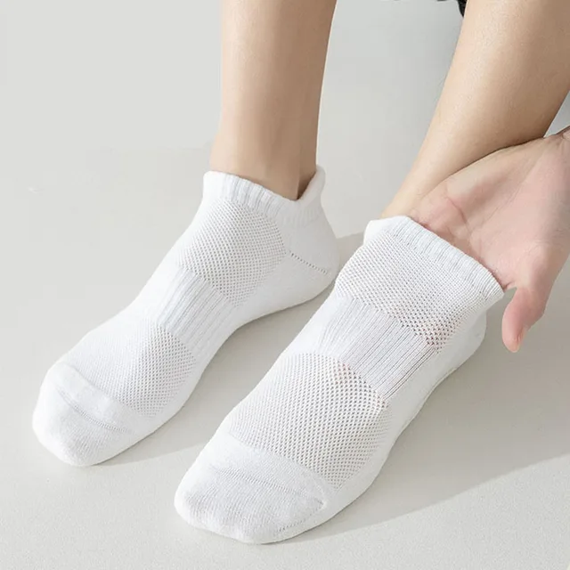 Yoga Socks Men Cotton Terry Silicone Non-slip Grip Pilates Low-ankle Sock 3